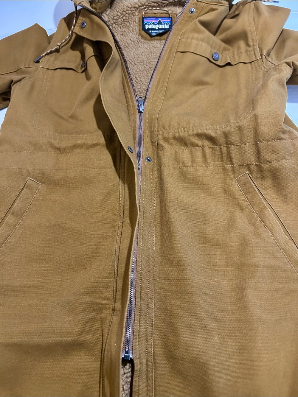 Patagonia Worn Wear Insulated Prairie Dawn Parka Jacket Coat Women's M #28291 - Picture 5 of 12